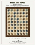 Blue and Brown Star Quilt by 