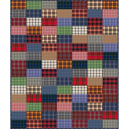 3-Step Quilt in Dad Plaids Flannel by Heather Givans of Crimson Tate