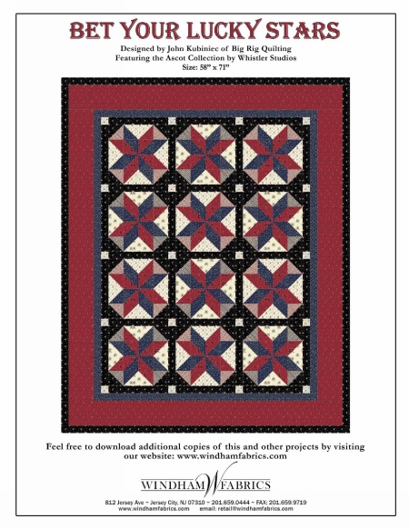 Bet Your Lucky Stars by John Kubiniec of Big Rig Quilting